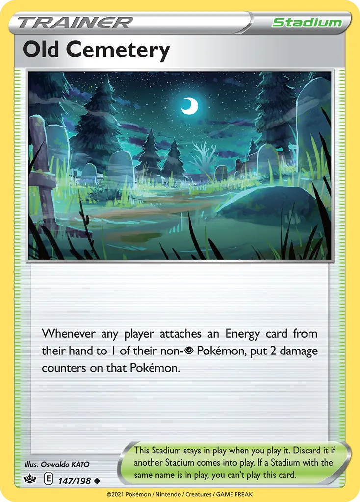 2021 Chilling Reign Old Cemetery #147/198 Uncommon card image