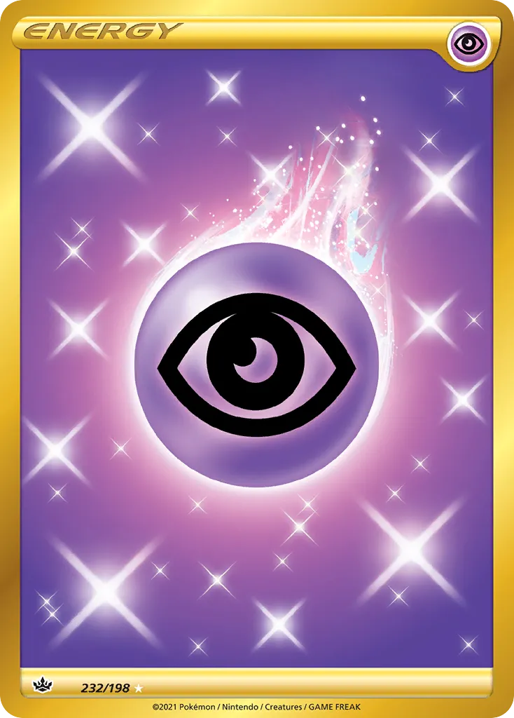 2021 Chilling Reign Psychic Energy #232/198 Rare Secret card image