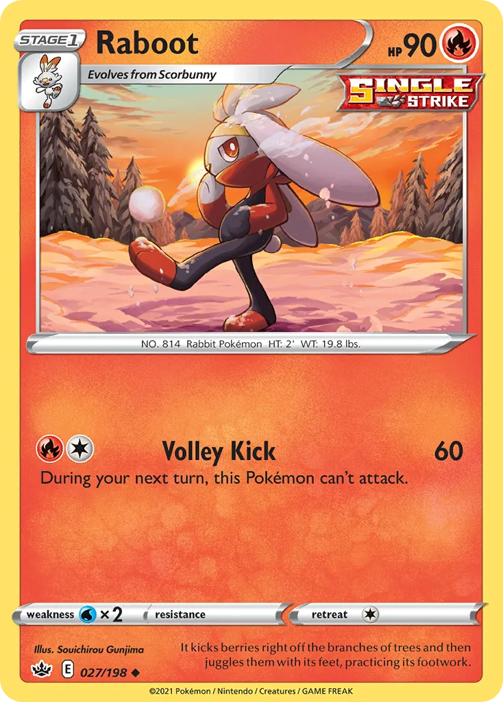 2021 Chilling Reign Raboot #027/198 Uncommon card image