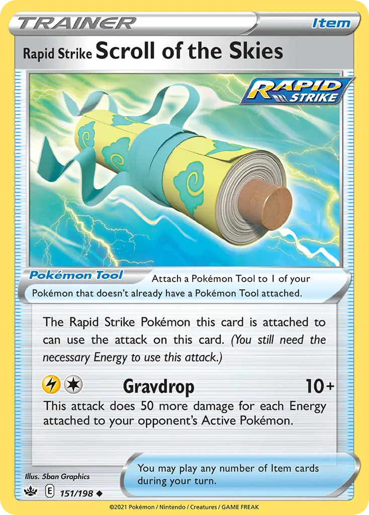 2021 Chilling Reign Rapid Strike Scroll of the Skies #151/198 Uncommon card image