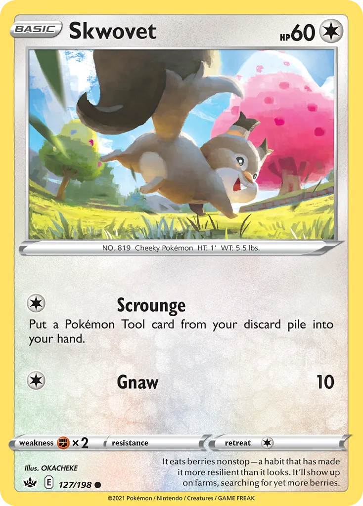2021 Chilling Reign Skwovet #127/198 Common card image