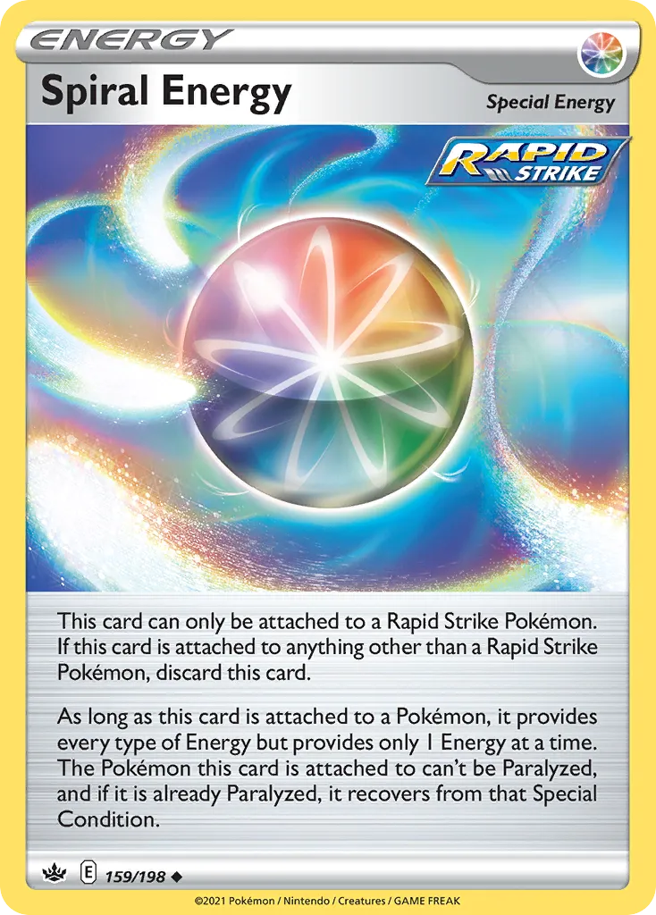 2021 Chilling Reign Spiral Energy #159/198 Uncommon card image