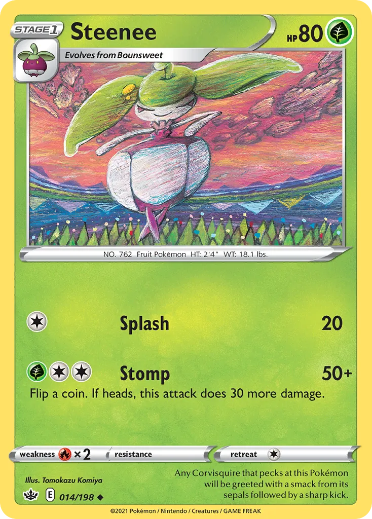 2021 Chilling Reign Steenee Uncommon #014/198 Uncommon card image