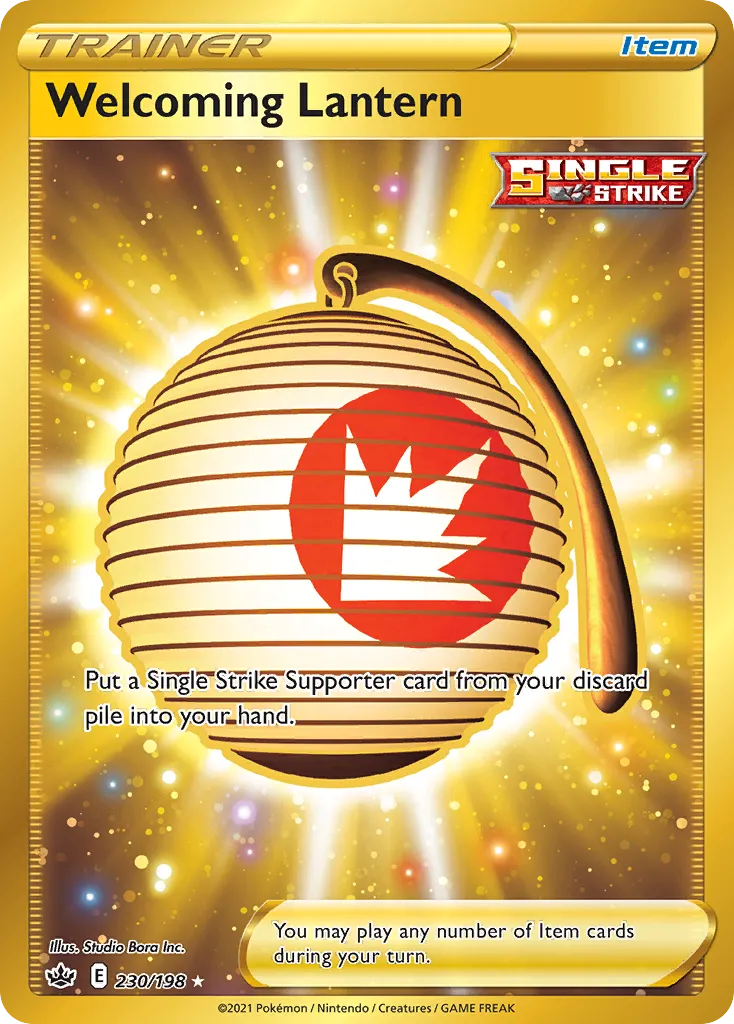 2021 Chilling Reign Welcoming Lantern #230/198 Rare Secret card image