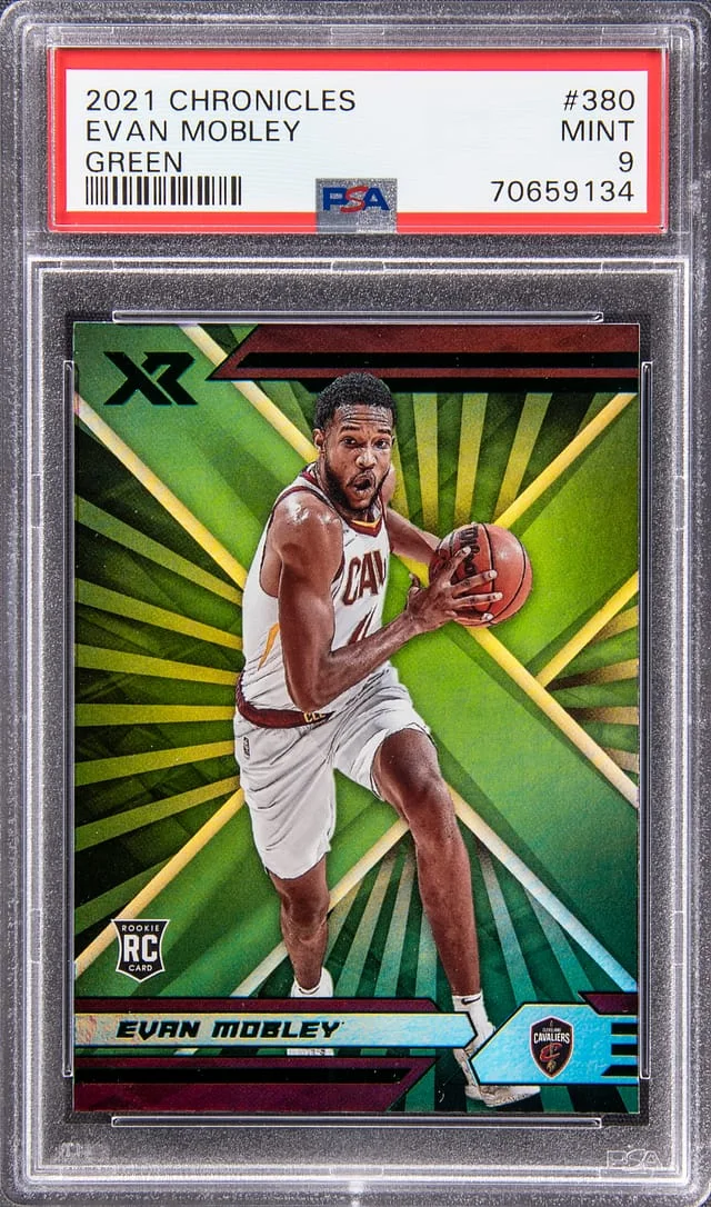 2021 Chronicles Evan Mobley Green #380 card image
