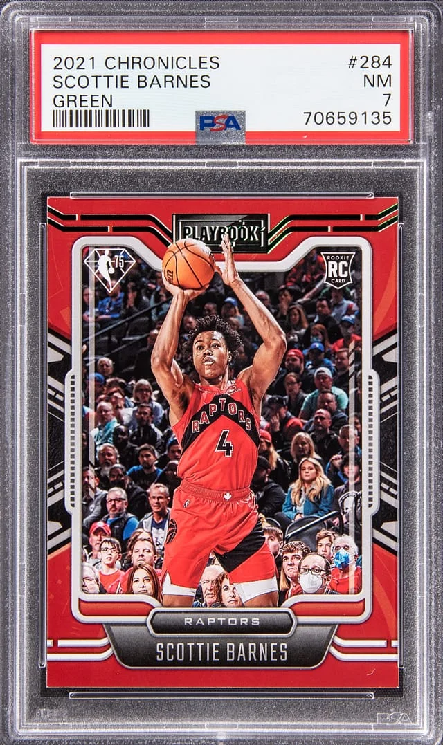 2021 Chronicles Scottie Barnes Green #284 card image