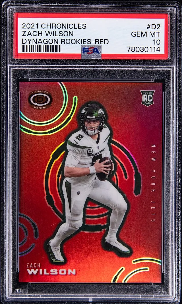 2021 Chronicles Zach Wilson Dynagon Rookies-Red #D2 card image