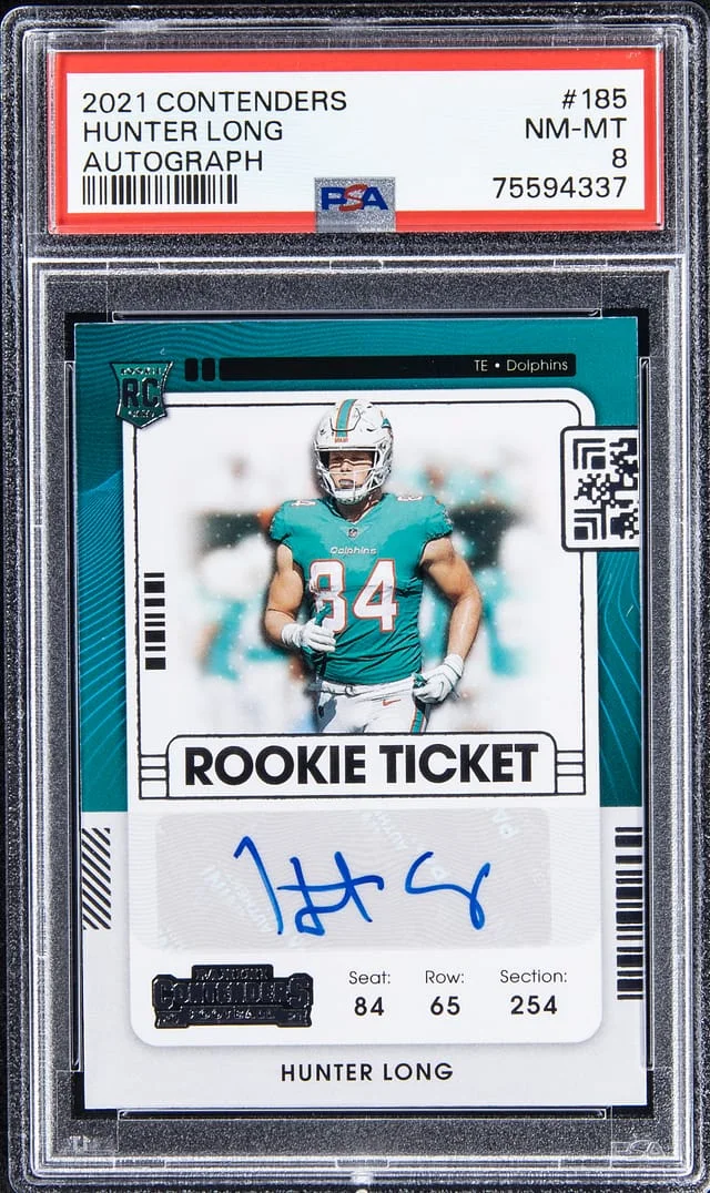2021 Contenders Hunter Long Autograph #185 card image