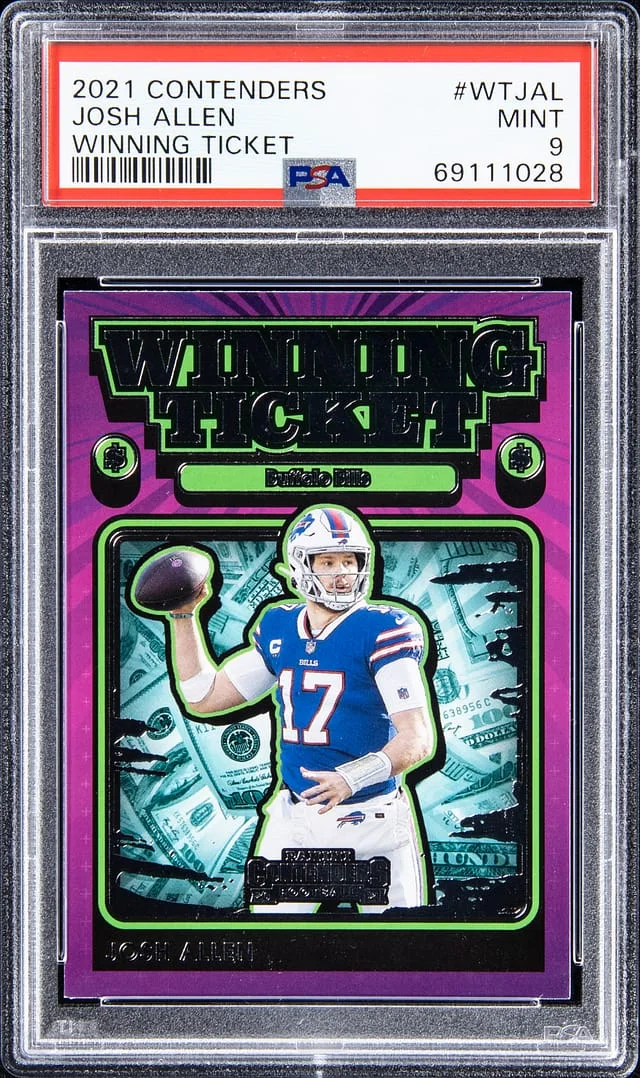 2021 Contenders Josh Allen Winning Ticket #WT-JAL card image