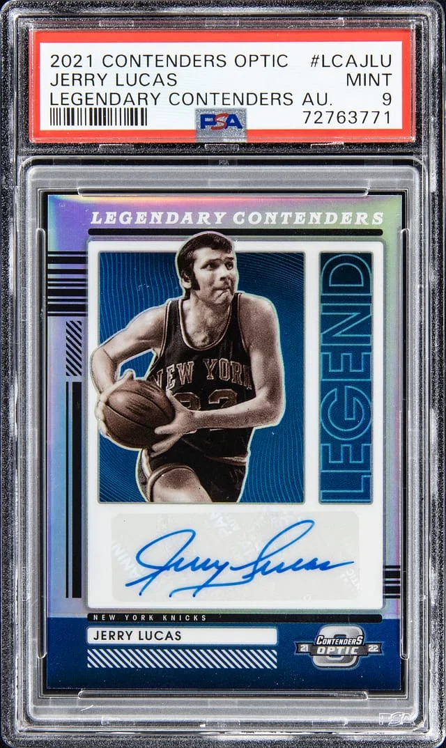 2021 Contenders Optic Jerry Lucas Legendary Contenders Autograph #LCAJLU card image