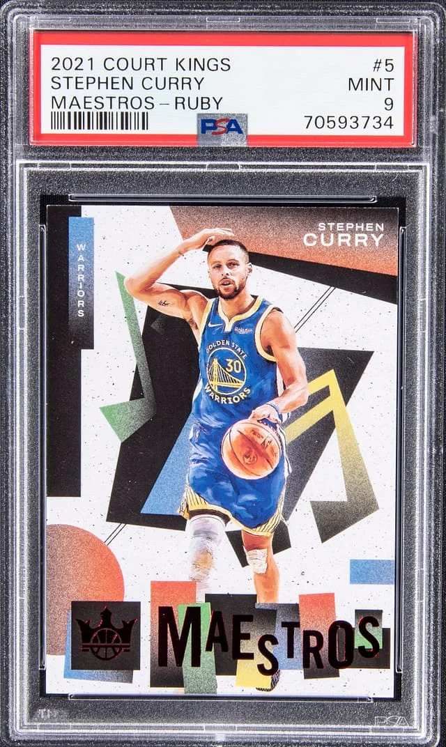 2021 Court Kings Stephen Curry Maestros - Ruby #5 card image