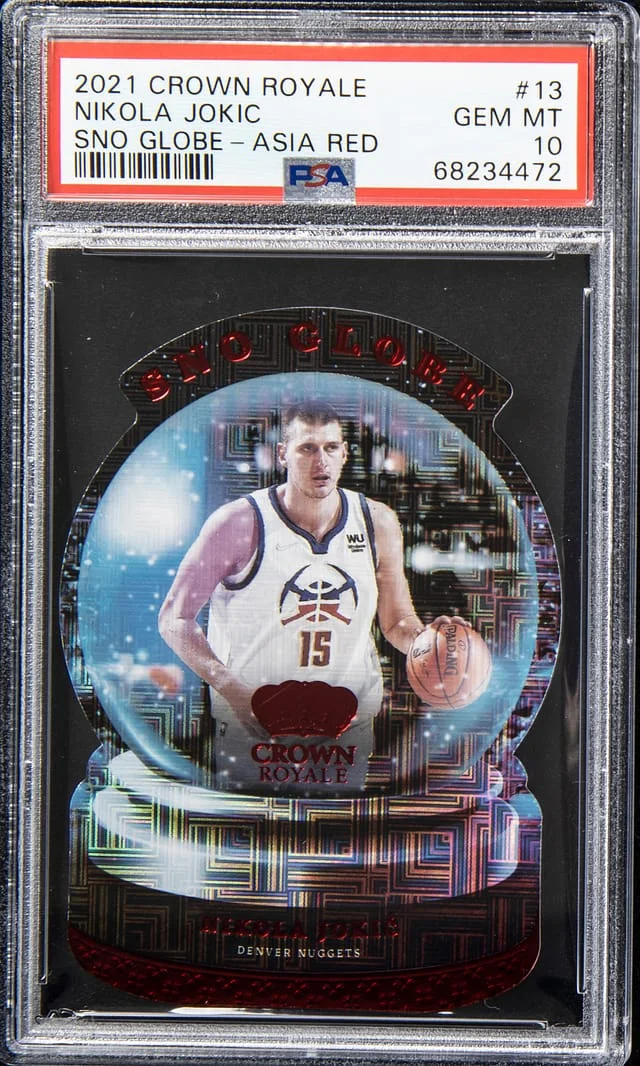 2021 Crowne Royale Sno Globe - Asia Red Nikola Jokic #13 card image