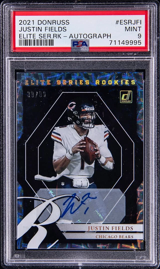 2021 Donruss Elite Series Justin Fields Autograph #ESRJFI card image