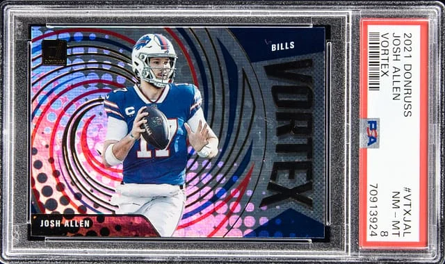 2021 Donruss Josh Allen Vortex #VTXJAL card image