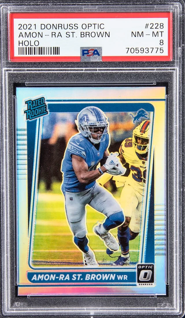2021 Donruss Optic Amon-Ra St. Brown Holo #228 card image
