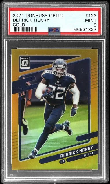 2021 Donruss Optic Derrick Henry Gold #123 card image