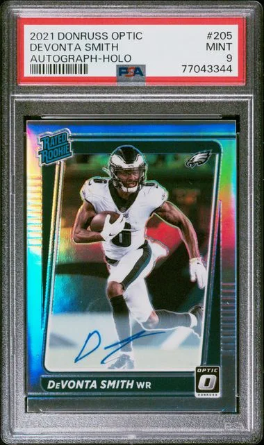 2021 Donruss Optic Devonta Smith Autograph-Holo #205 card image
