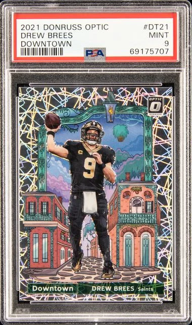 2021 Donruss Optic Drew Brees Downtown #Dt21 card image