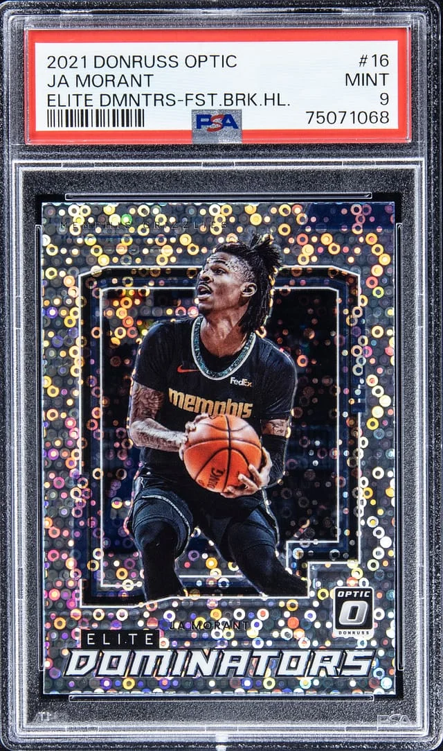 2021 Donruss Optic Ja Morant Elite Dominators - Fast Break #16 card image