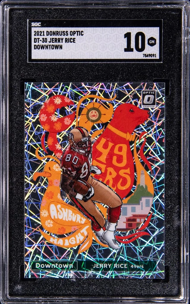 2021 Donruss Optic Jerry Rice Downtown #DT-30 card image