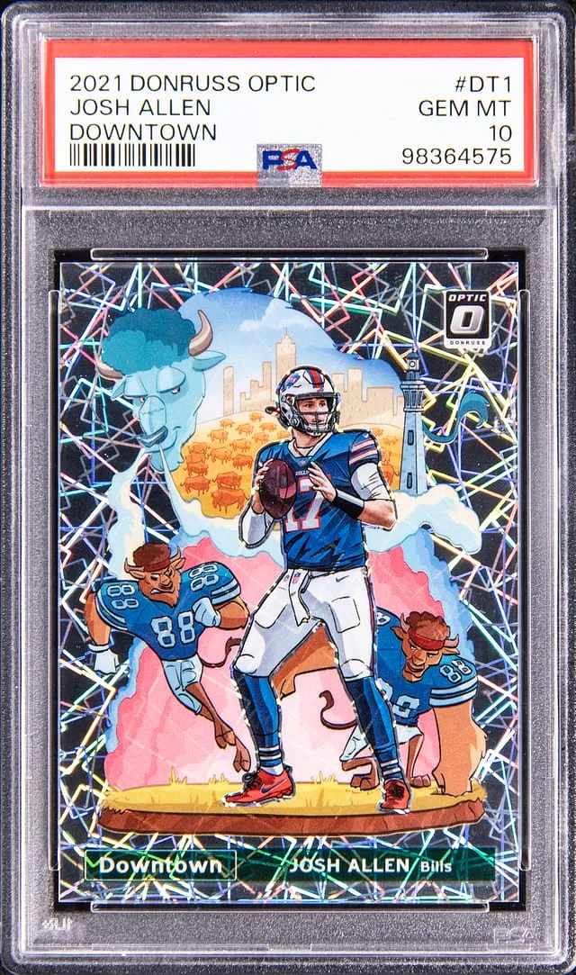 2021 Donruss Optic Josh Allen Downtown #DT-1 card image