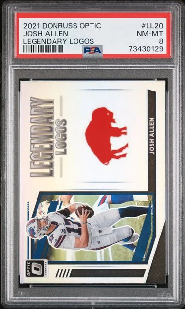 2021 Donruss Optic Josh Allen Legendary Logos #LL-20 card image