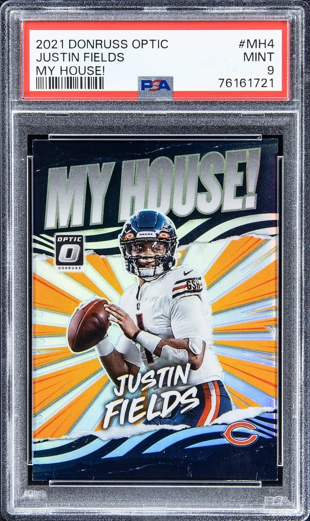 2021 Donruss Optic Justin Fields My House! #MH4 card image