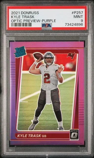 2021 Donruss Optic Kyle Trask Preview-Purple #P257 card image