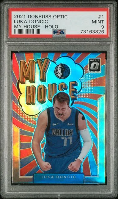 2021 Donruss Optic Luka Doncic My House Holo #1 card image