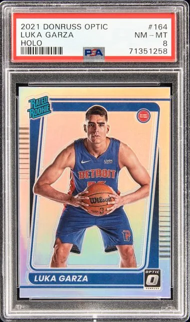 2021 Donruss Optic Luka Garza Holo #164 card image