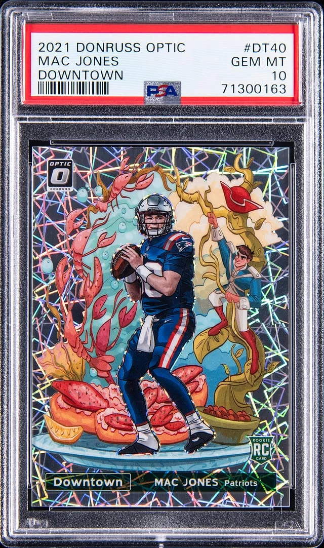 2021 Donruss Optic Mac Jones Downtown #DT-40 card image