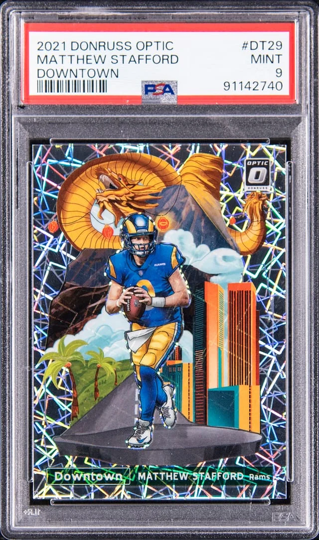2021 Donruss Optic Matthew Stafford Downtown #DT29 card image