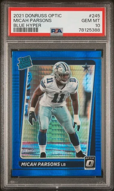 2021 Donruss Optic Micah Parsons Rated Purple #245 card image