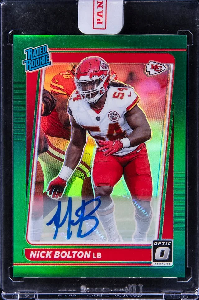 2021 Donruss Optic Nick Bolton Autograph Green #275 card image