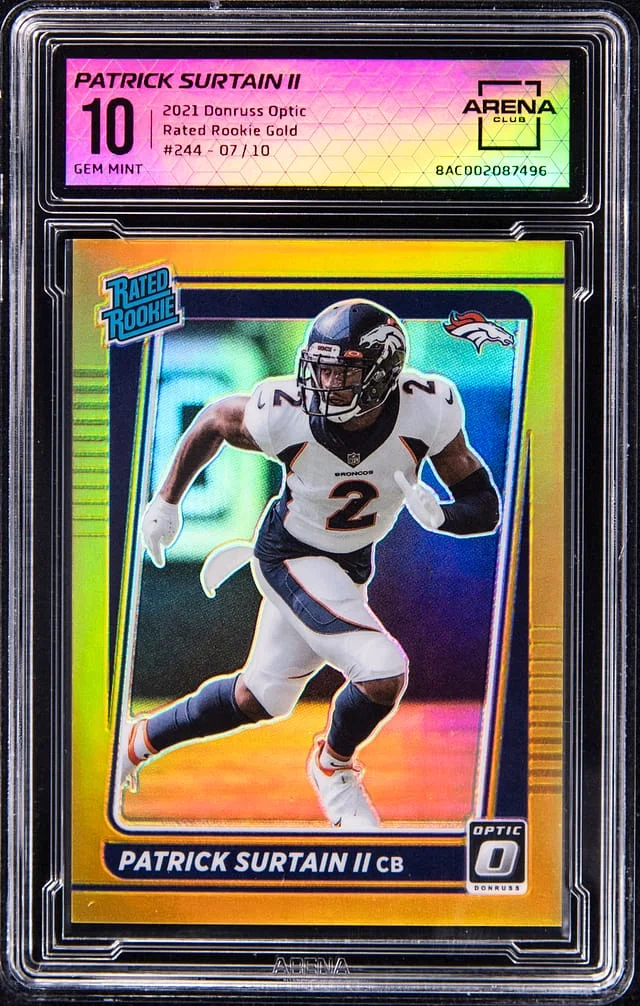 2021 Donruss Optic Patrick Surtain II - AC Rated Gold #244 card image