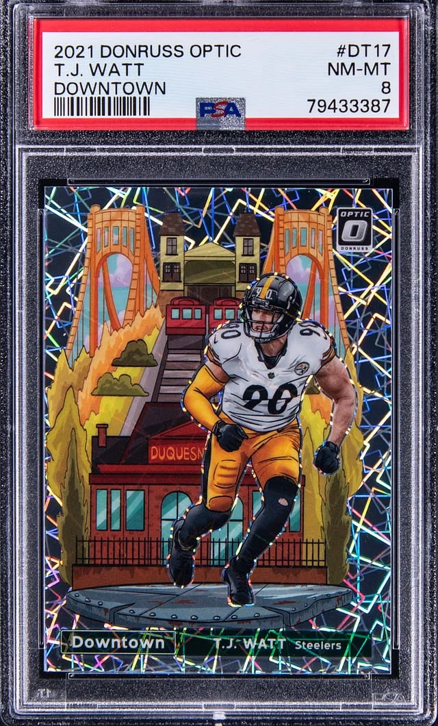 2021 Donruss Optic T.J. Watt Downtown #DT-17 card image