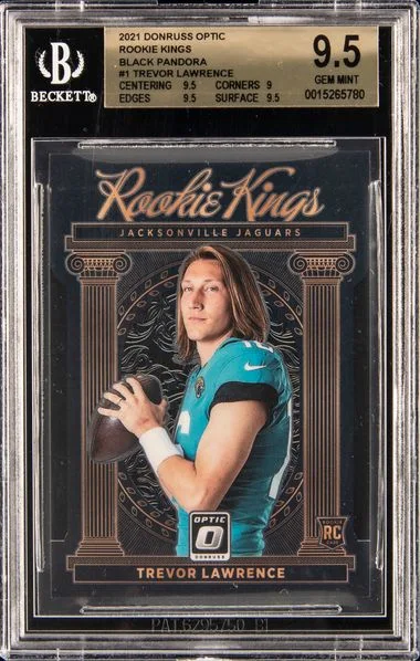 2021 Donruss Optic Trevor Lawrence Kings Black Pandora #1 card image