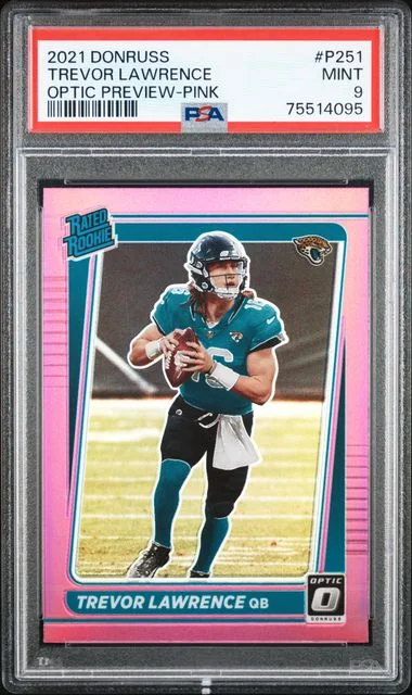 2021 Donruss Optic Trevor Lawrence Preview Pink #P251 card image
