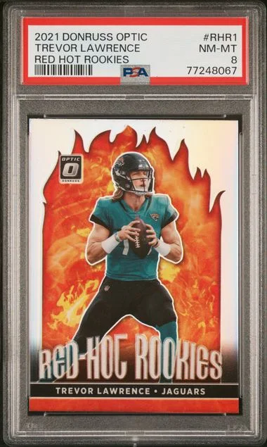 2021 Donruss Optic Trevor Lawrence Red Hot Rookies #RHR-1 card image