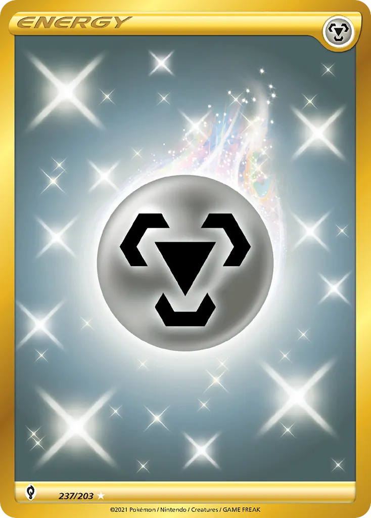 2021 Evolving Skies Metal Energy #237/203 Rare Secret card image