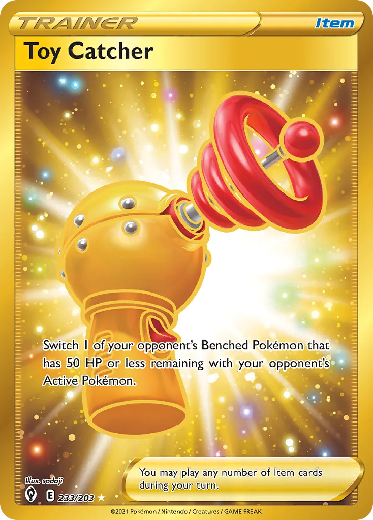 2021 Evolving Skies Toy Catcher #163/203 Uncommon card image