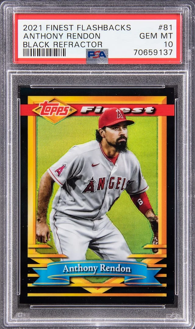 2021 Finest Anthony Rendon Flashbacks Black Refractor #81 card image
