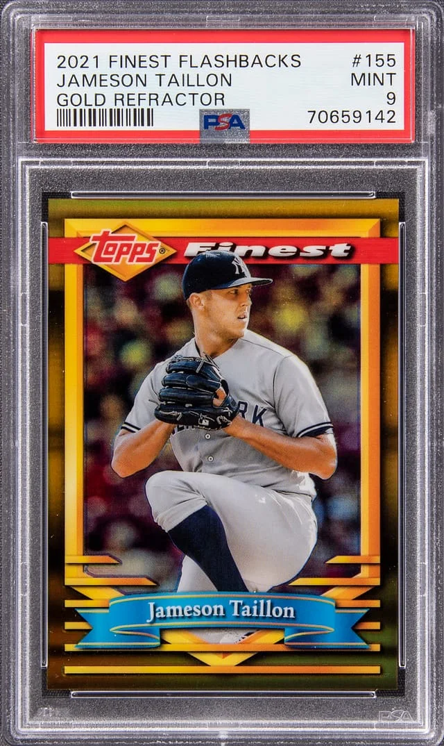 2021 Finest Jameson Taillon Flashbacks Gold Refractor #155 card image