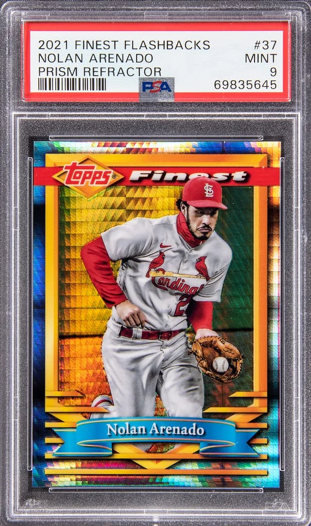 2021 Finest Nolan Arenado Flashbacks Prism Refractor #37 card image