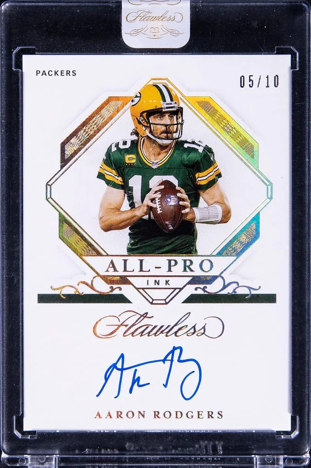 2021 Flawless Aaron Rodgers All-Pro Ink #API-ARO card image