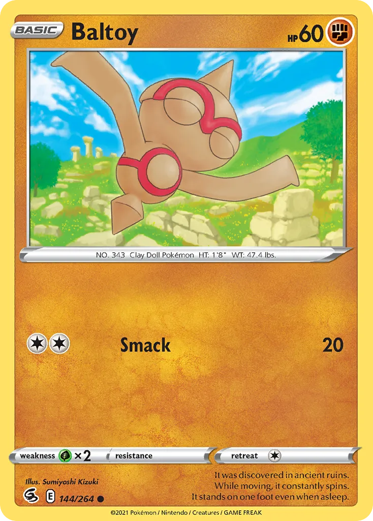2021 Fusion Strike Baltoy #144/264 Common card image