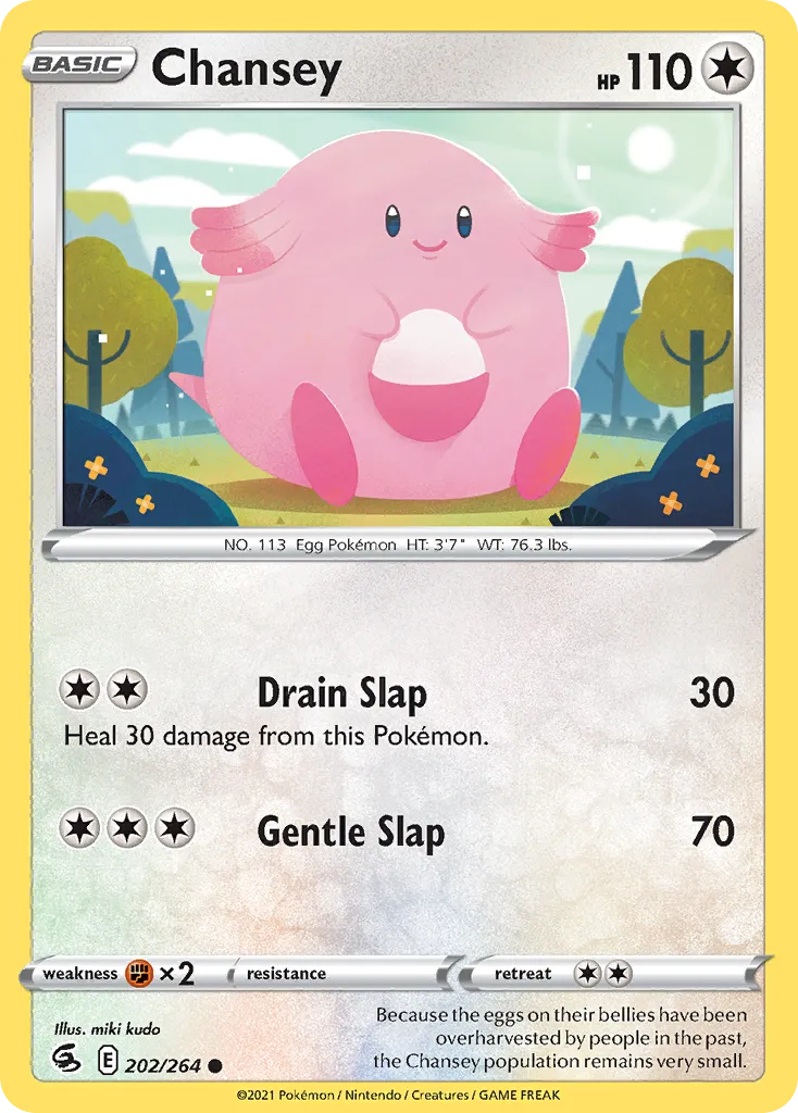 2021 Fusion Strike Chansey #202/264 Common card image