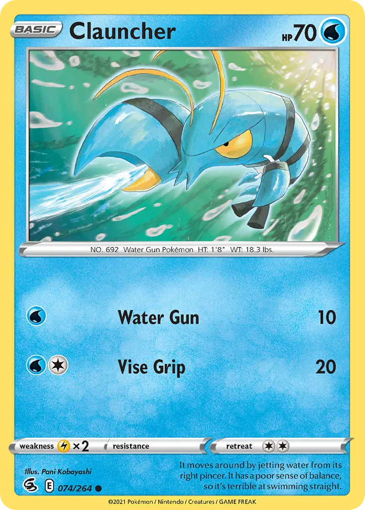 2021 Fusion Strike Clauncher Common #074/264 Common card image