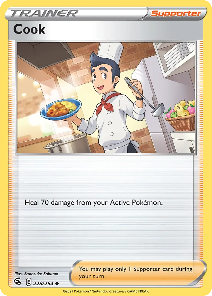 2021 Fusion Strike Cook #228/264 Uncommon card image