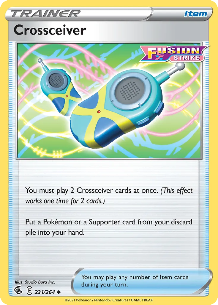 2021 Fusion Strike Crossceiver #231/264 Uncommon card image